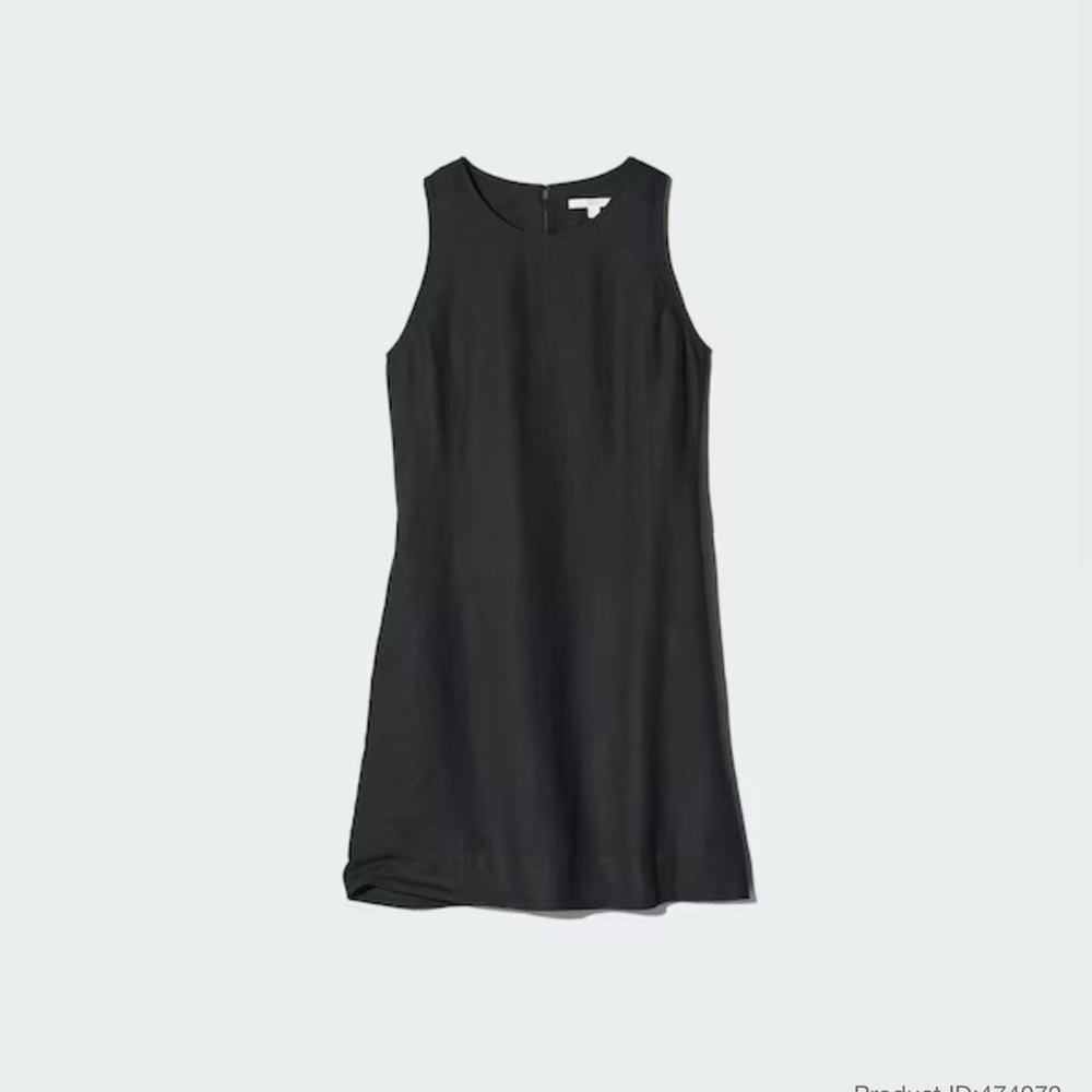 Uniqlo Sleeveless Black Mini Dress